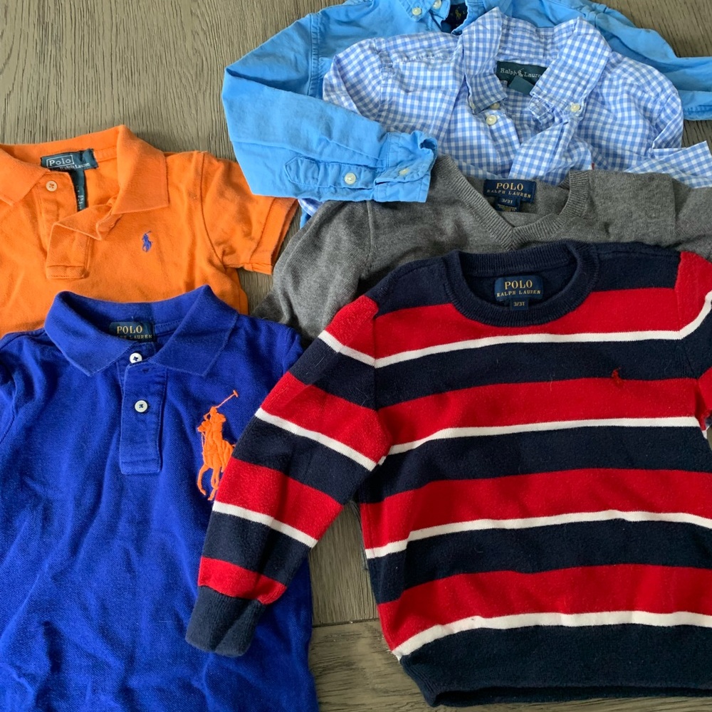 Ralph Lauren kids boys sweaters shirts 3T
